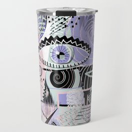 Limited Palette Contemporary Abstract Travel Mug