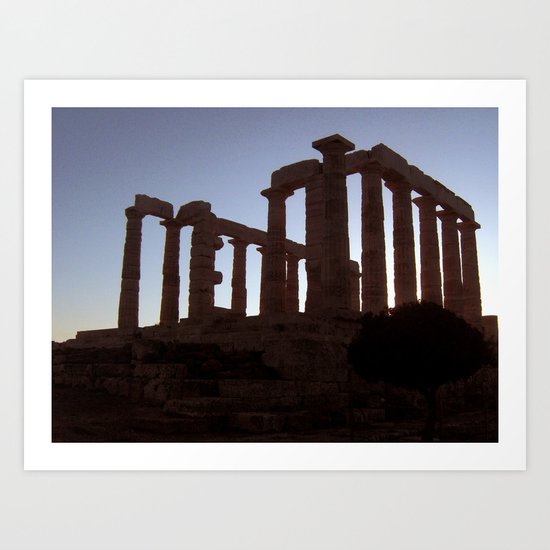 Temple of Poseidon Art Print