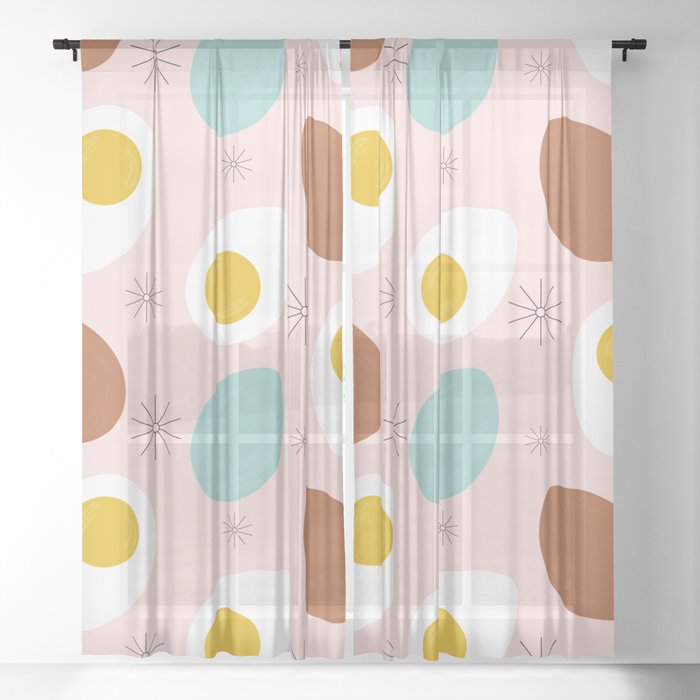 "Egg Obsession" Sheer Curtain
