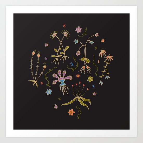 Flora of Planet Hinterland Art Print