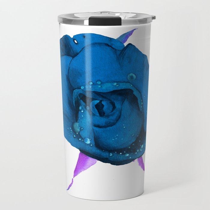 Deep blue rose Travel Mug