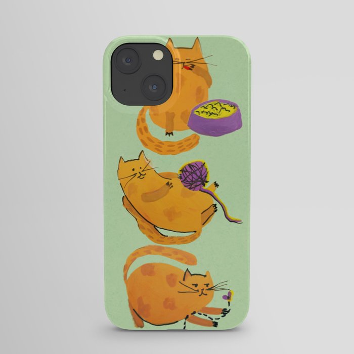 Fat cat fun iPhone Case