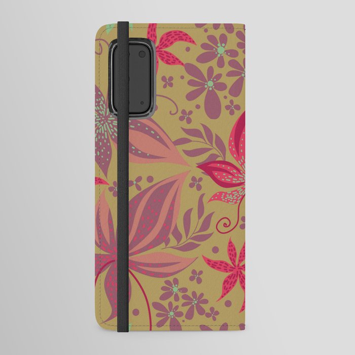 Tropical Colorful Seamless Pattern Android Wallet Case