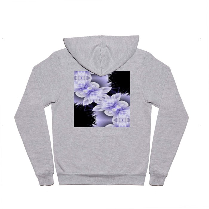 double 3d floral pattern Hoody