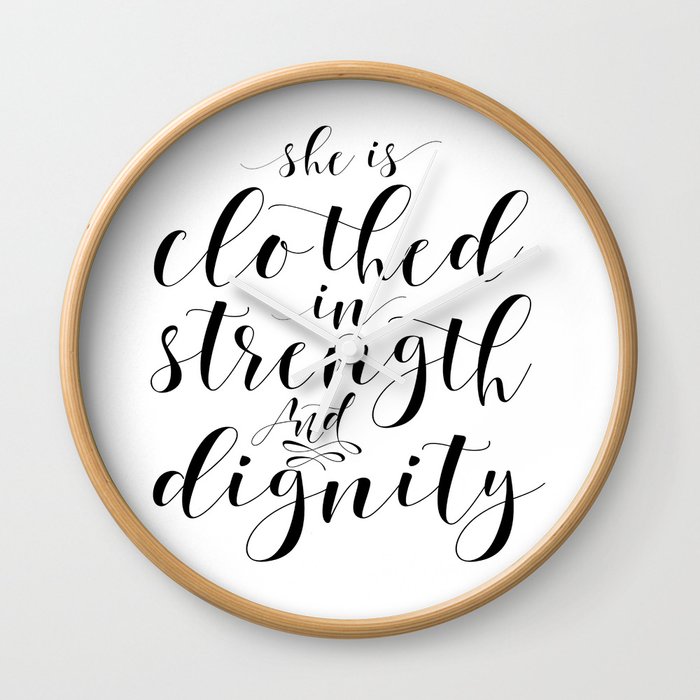 Nursery Room Decor Nursery Girls She Is Clothed In Strength And