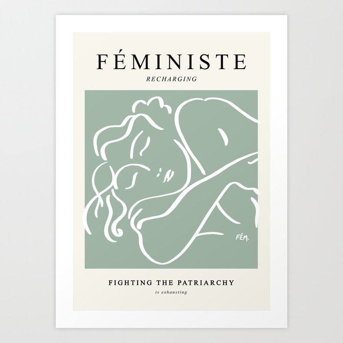 FEMINIST RECHARGING V — Matisse Exhibition Poster — Feminist Art — Art Print