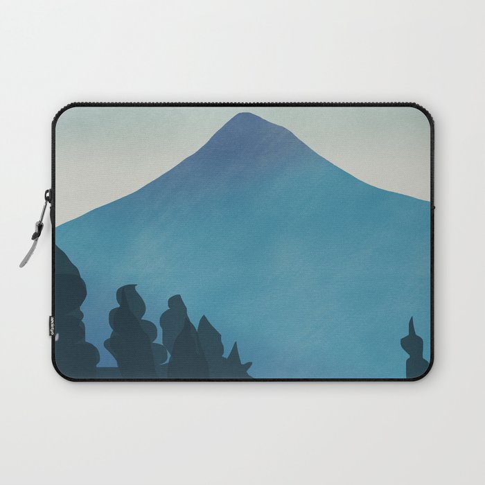 Blue mountain evening Laptop Sleeve