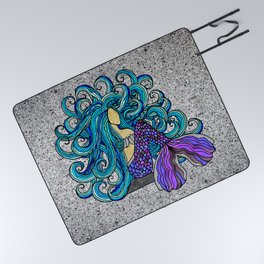 2017 Blue Mermaid Picnic Blanket