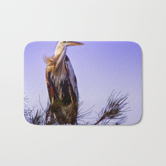 Great Blue Heron Bath Mat