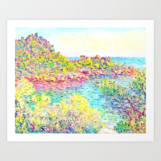MONET : Landscape Near Montecarlo Art Print