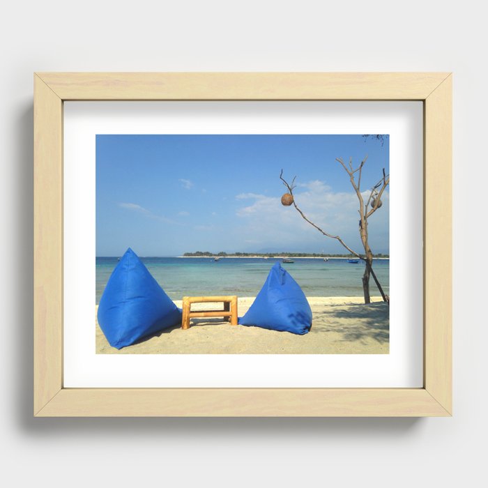 Beach relax Recessed Framed Print