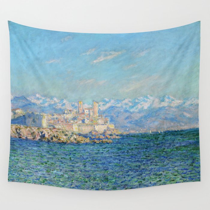 Claude Monet Antibes Afternoon Effect Wall Tapestry