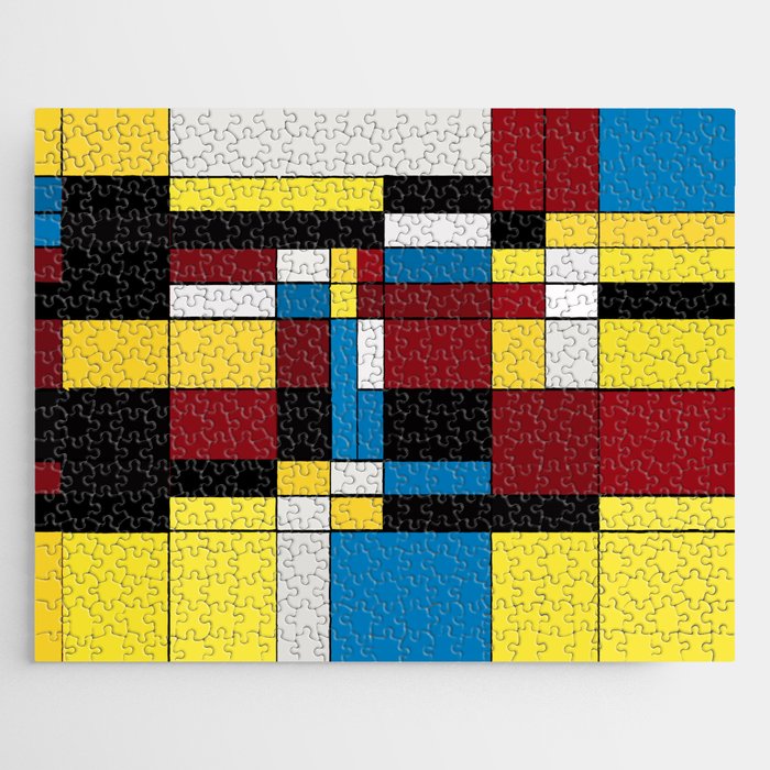 Mondrian Art Style Jigsaw Puzzle