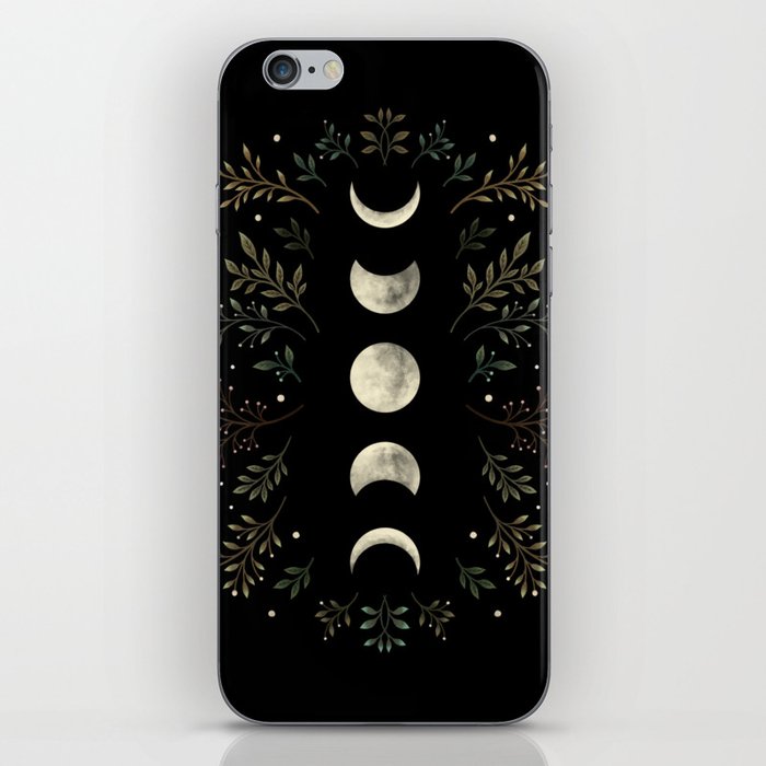 Moonlight Garden - Olive Green iPhone Skin
