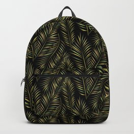 Gold Palm Branches pattern Backpack