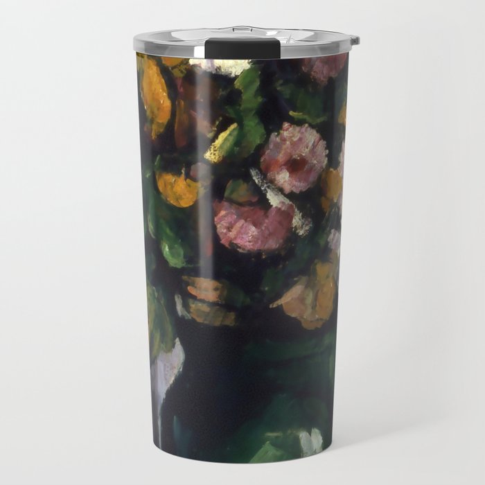 Paul Cezanne "Still Life with Flowers in an Olive Jar" Travel Mug