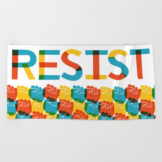 Resist Beach Towel