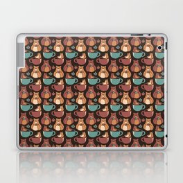 Bear Coffee Pattern by Tobe Fonseca Laptop Skin