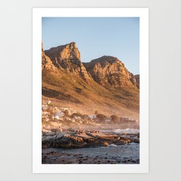 Bakoven in Cape Town | Table Mountain Sunset South Africa | Travel Photography Art Print