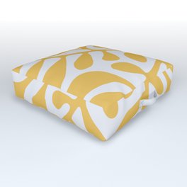 Yellow crawler pattern Outdoor Floor Cushion