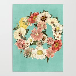 Botanica Peace sign Poster