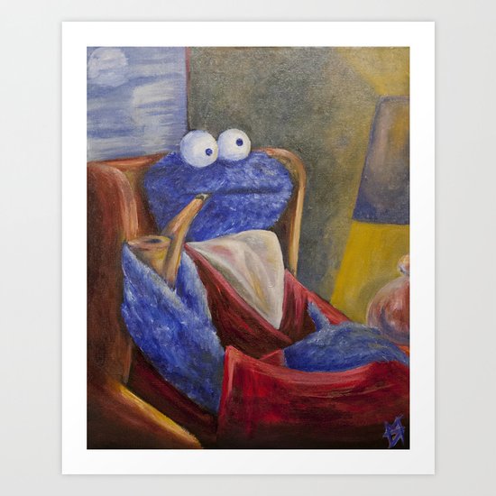 Alistair Cookie Art Print