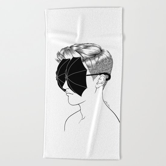 It's Raining Inside Beach Towel