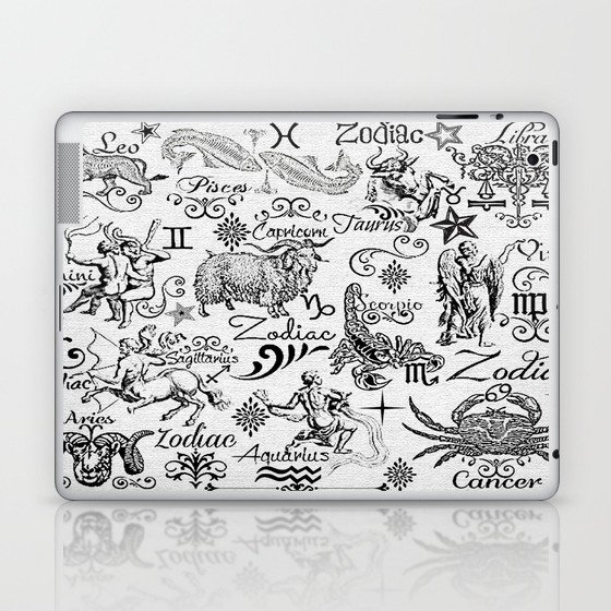 ZODIAC CANVAS CALLIGRAPHY Laptop & iPad Skin