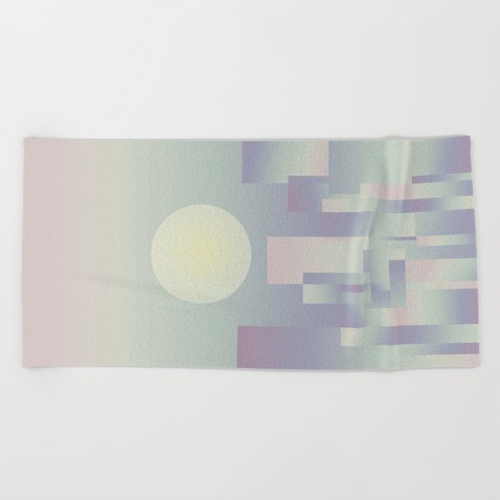 Opalescent dawning Beach Towel