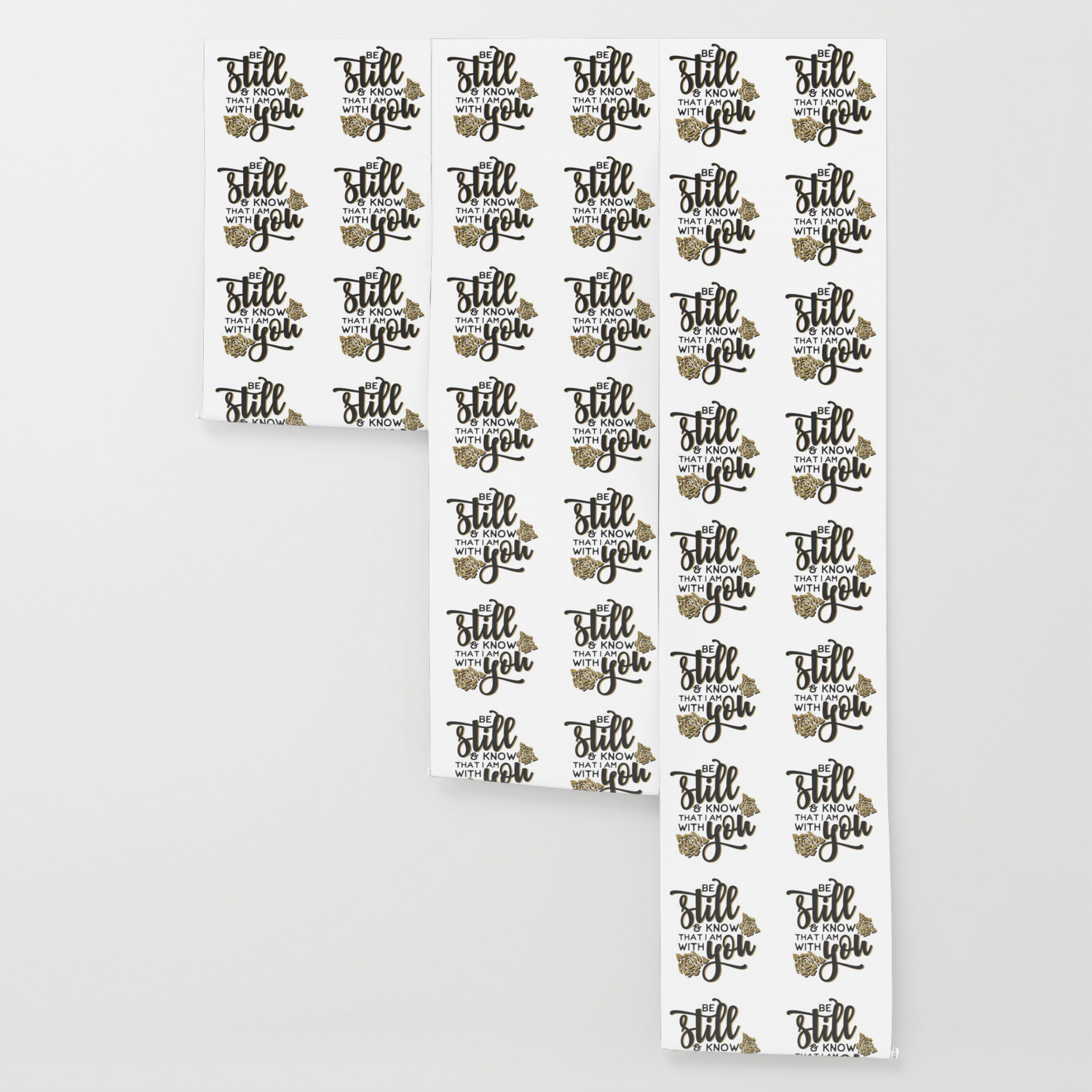 Inspirational Christian Bible Verse Design Be Still Wallpaper By