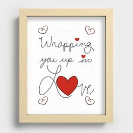 Wrapping You Up In love Recessed Framed Print