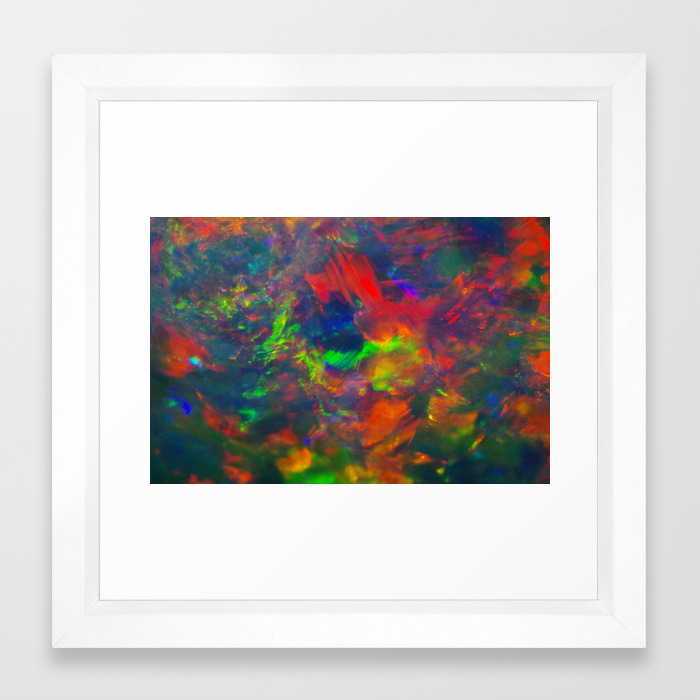 Black Opal From Lighting Ridge Framed Art Print By Lighting Ridge Framed Art Print