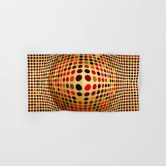 Ball illusion art Hand & Bath Towel