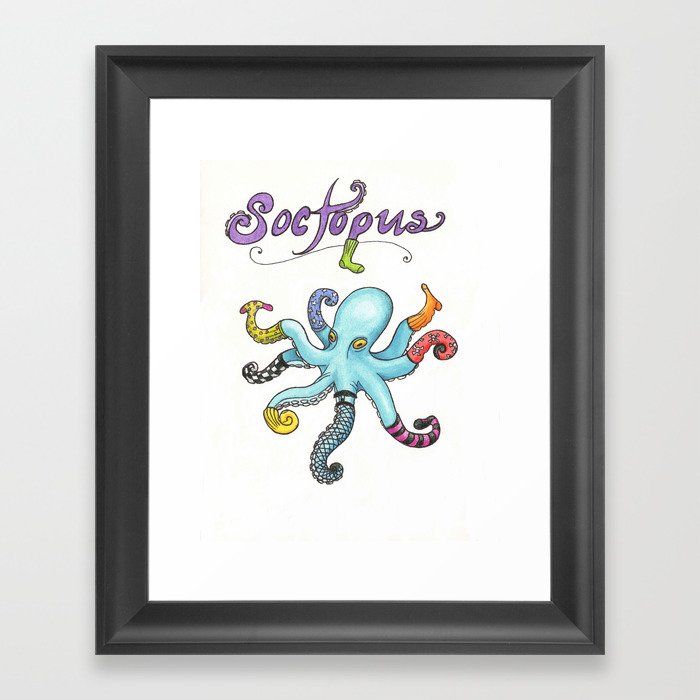 Soctopus Framed Art Print