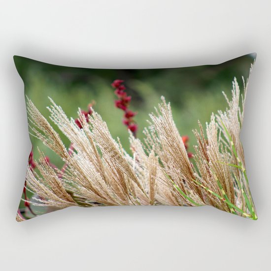 Peaceful Wild Grass Rectangular Pillow
