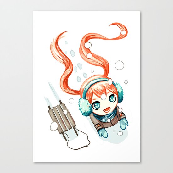 First Snow Canvas Print
