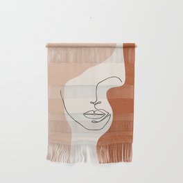 Line Facial Features Wall Hanging