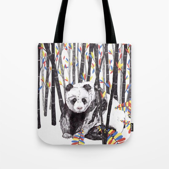 Panda Bear // Endangered Animals Tote Bag