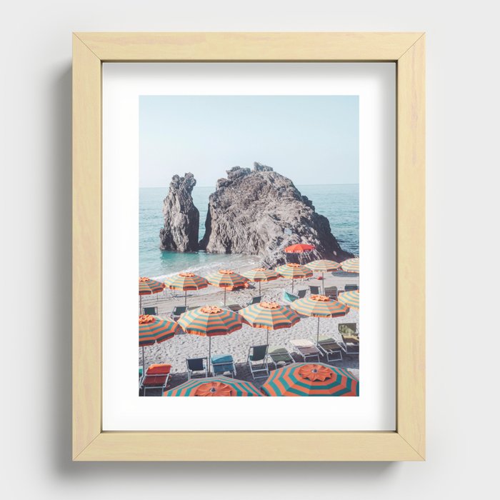 Cinque Terre Beach 1 Recessed Framed Print