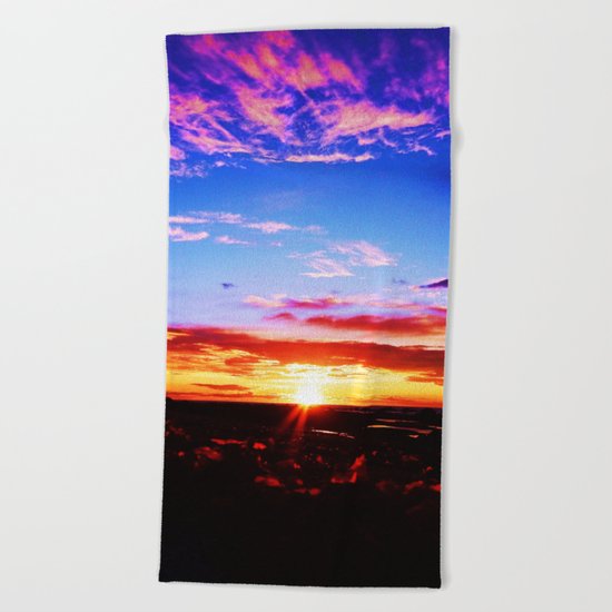 Easter Egg Sky Beach Towel
