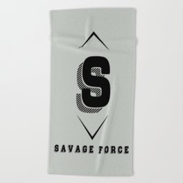 Savage Force Beach Towel