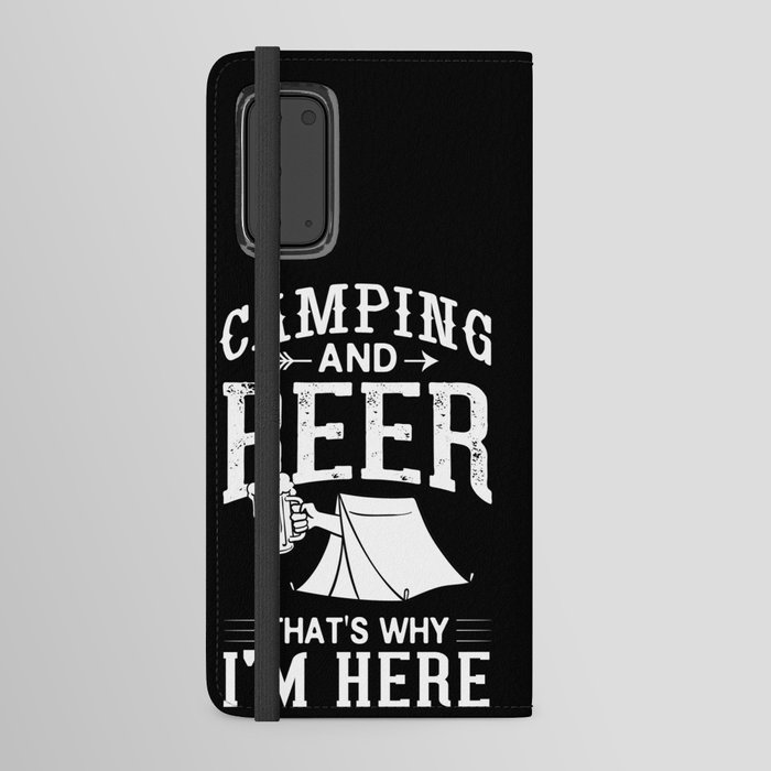 Camping Beer Drinking Beginner Camper Android Wallet Case