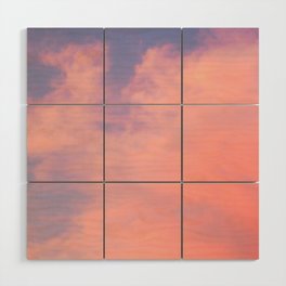 Cotton Candy Clouds  Wood Wall Art