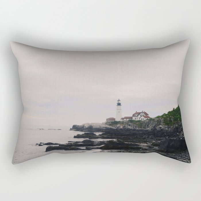 Lighthouse on the coast Rectangular Pillow