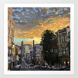 Post Street, San Francisco Art Print