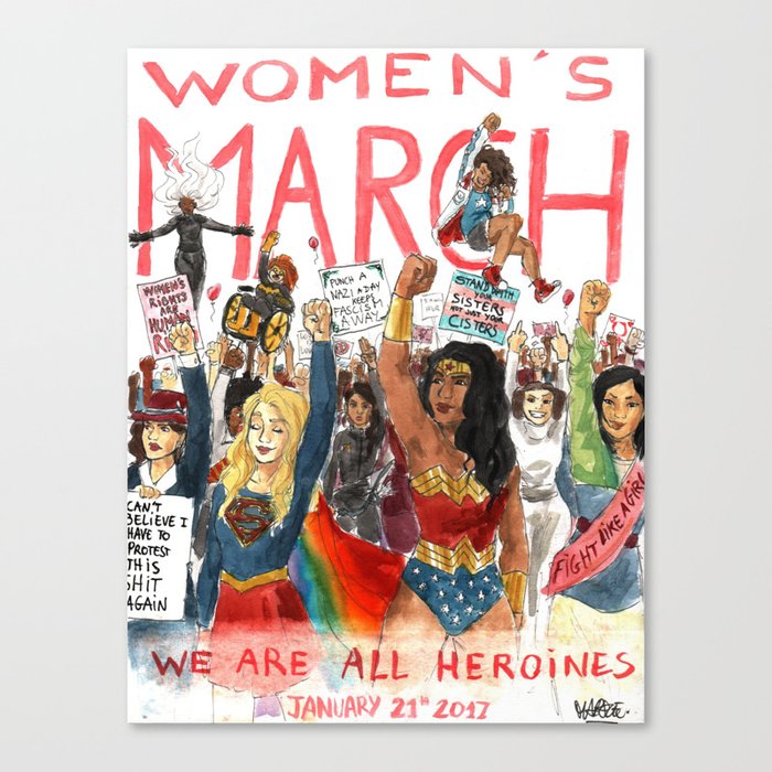 Women's March 2017 Canvas Print