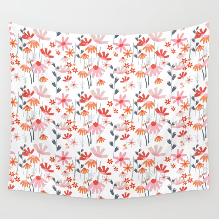 A Field of Flowers Wall Tapestry