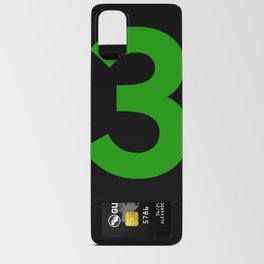 Number 3 (Green & Black) Android Card Case