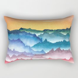 Falling Mountains Rectangular Pillow