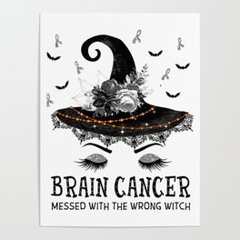 Brain Cancer Awareness Hoodie Sweater Poster